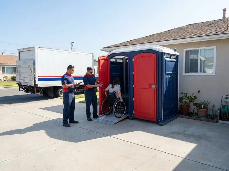 ADA Accessible Portable Toilet in Anaheim, CA